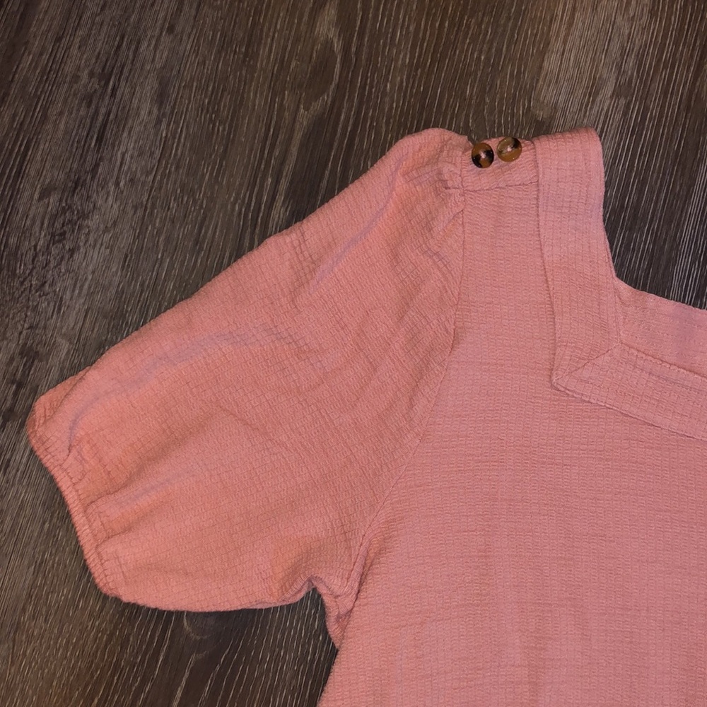 Cato’s Pink Square Neck Blouse - Picture 2 of 6